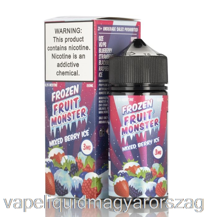 Jégkevert Bogyó - Fagyasztott Gyümölcs Szörny - 100 Ml 3 Mg Vape E Cigi